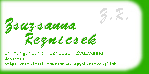 zsuzsanna reznicsek business card